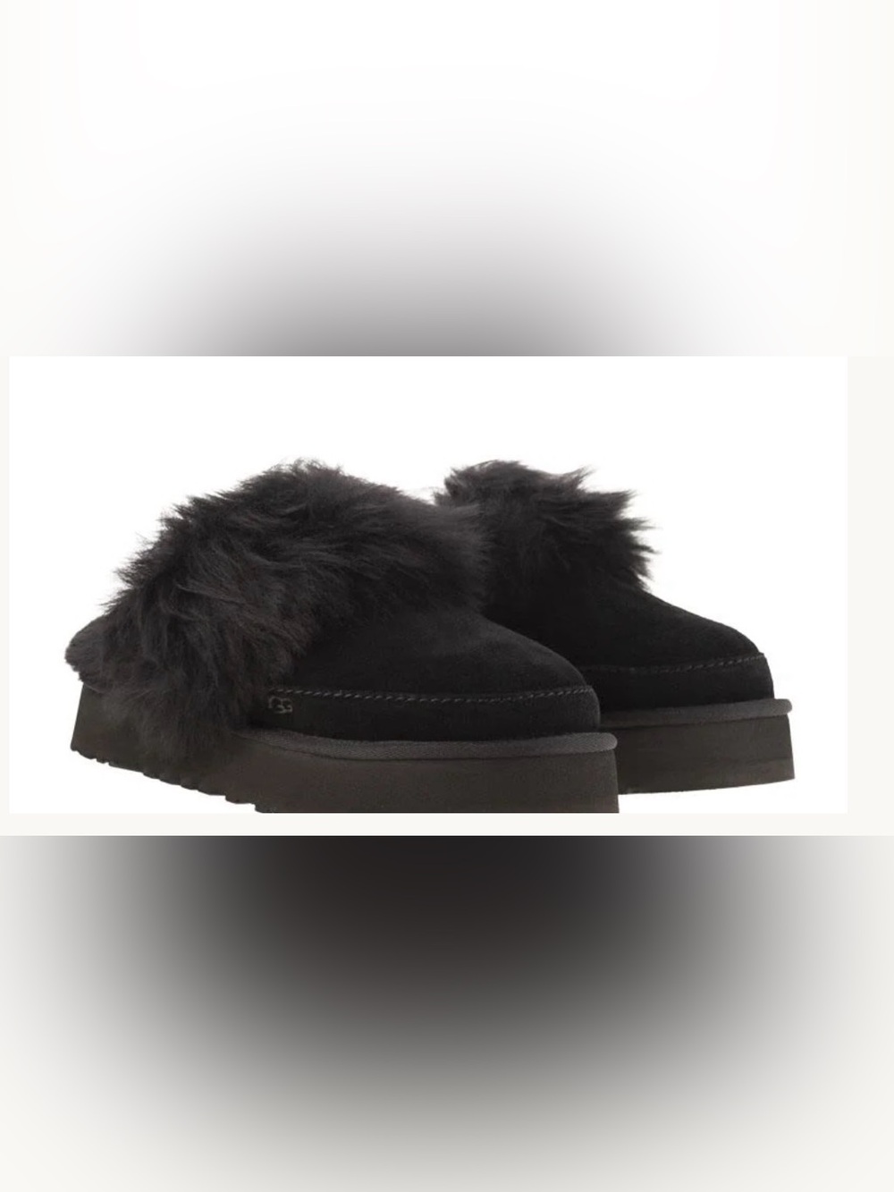 UGG Black Disquette Chalet Slippers – Women’s Size 6